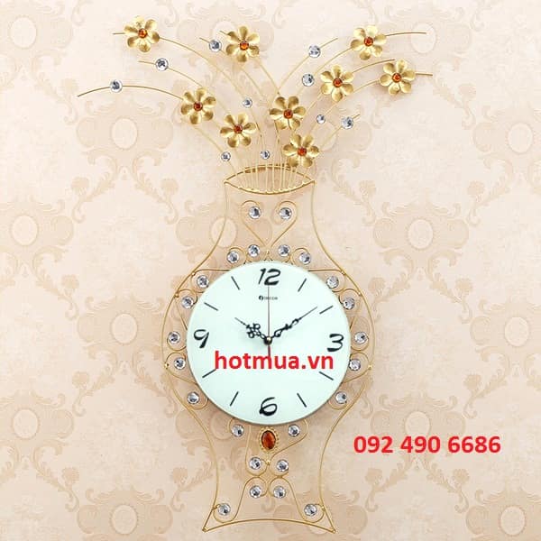 Đồng hồ treo tường lọ hoa sáng tạo (DHLH-03)