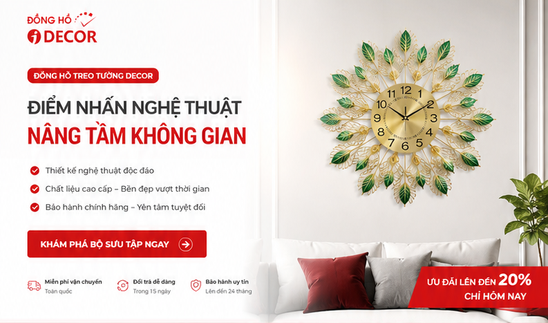 Đồng Hồ Trang Trí iDecor